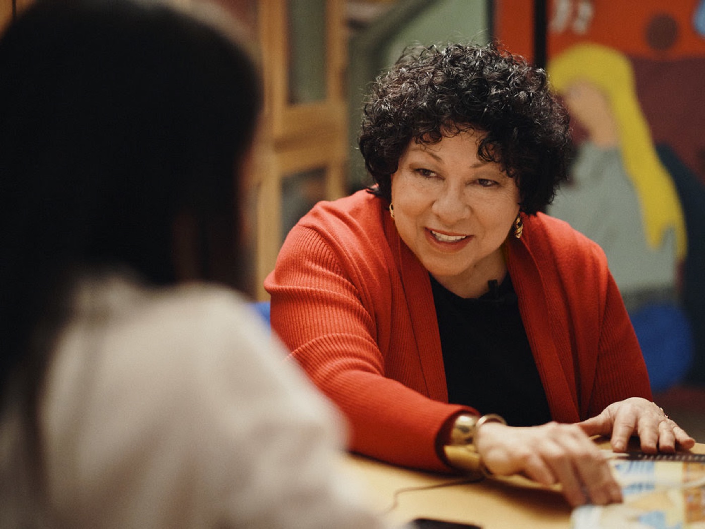 Justice Sonia Sotomayor during the interview in The Bronx.